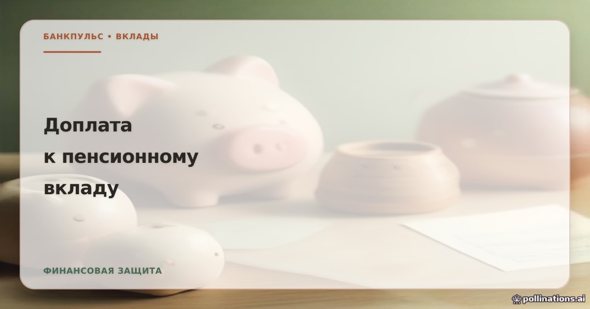 Иллюстрация к статье «Доплата к пенсионному вкладу со счёта: кому доступна и какой срок нужен»
