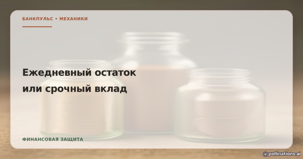 Иллюстрация к статье «Ежедневный остаток или срочный вклад: разбор двух механик начисления»