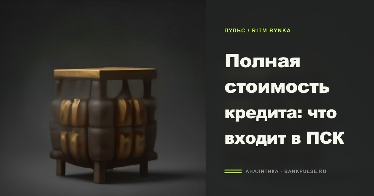Иллюстрация к статье «Полная стоимость кредита: что входит в ПСК»