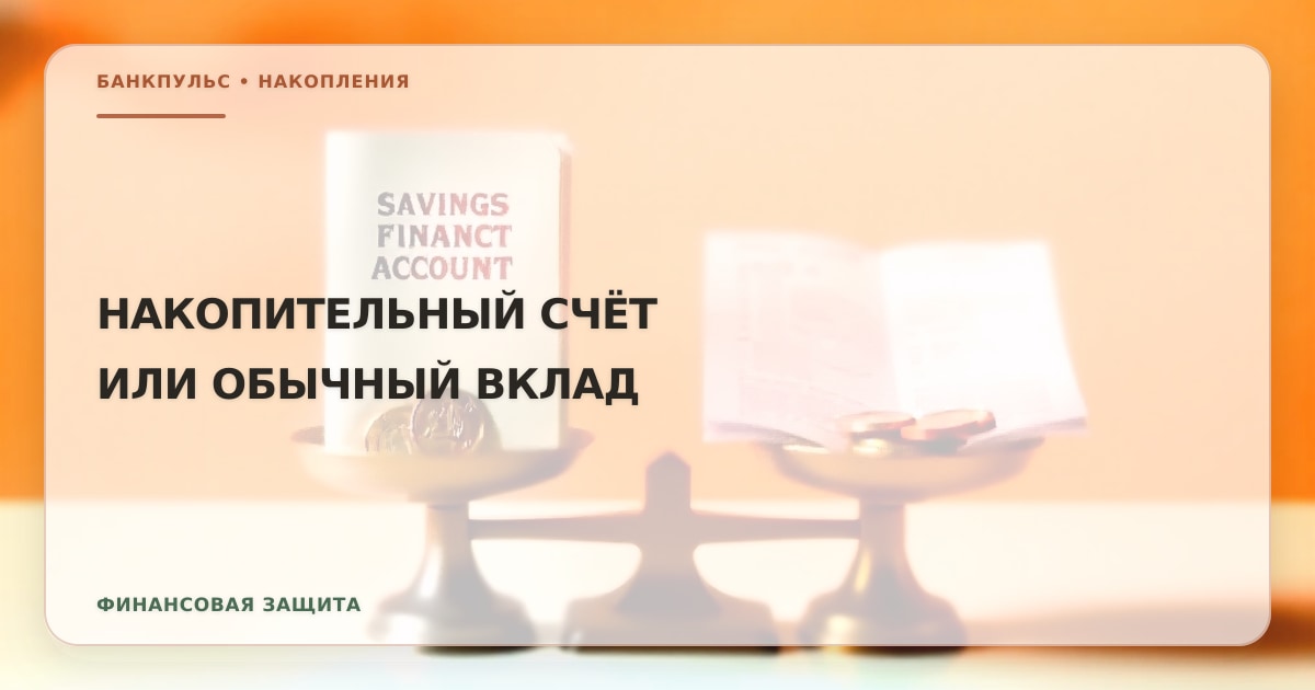 Иллюстрация к статье «Сравнение накопительных счетов и обычных вкладов»