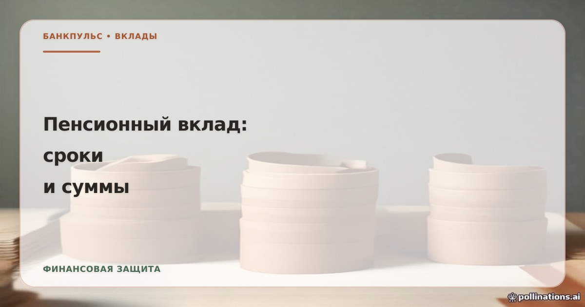 Пенсионный вклад: ограничения по срокам и суммам
