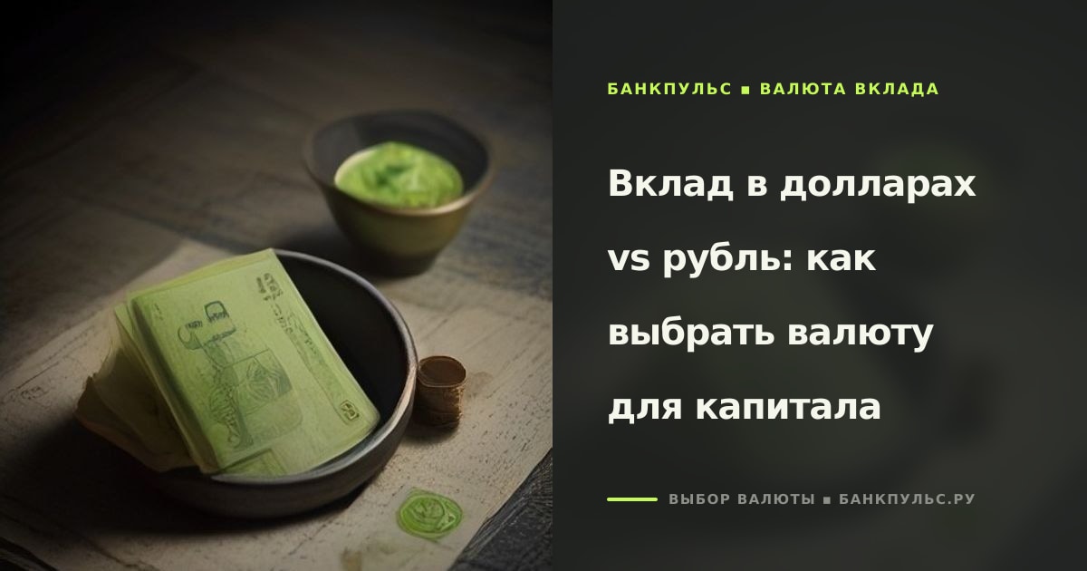 Иллюстрация к статье «Вклад в долларах vs рубль: как выбрать валюту»