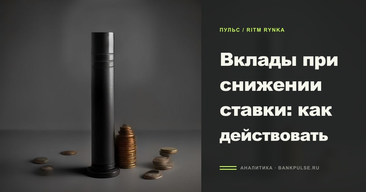 Иллюстрация к статье «Вклады при снижении ставки: как действовать»
